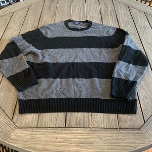 Sporting Life black and charcoal striped sweater